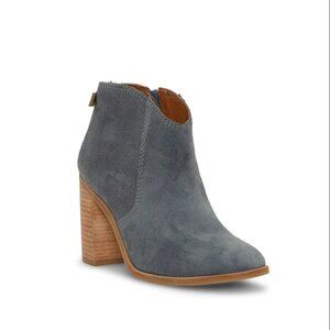Lucky Brand Blue/Gray Suede Pellyon Ankle Boots NWOB